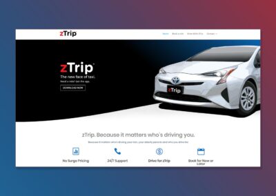 zTrip Website Design